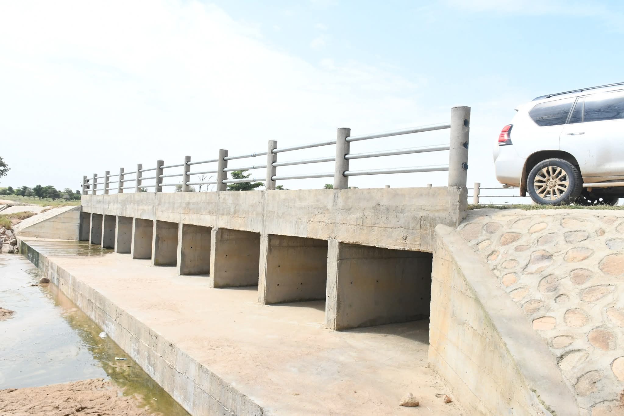 Tablier du pont sur le ouadi Touloum